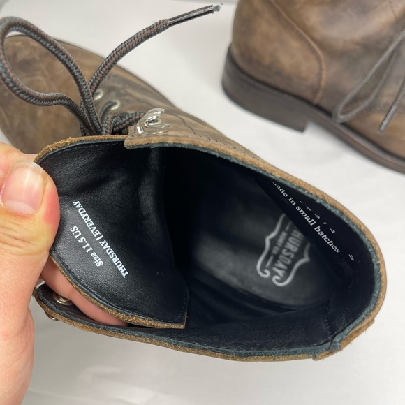 Thursday Boots Men’s President Lace Up Combat Rugged Resilient Tobacco 11.5 - Picture 8 of 9